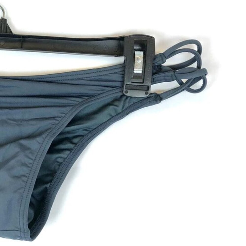 O’Neill Women’s Salt Water Solids Criss Cross Blue Cheeky Bikini Bottom Size L - Picture 3 of 5